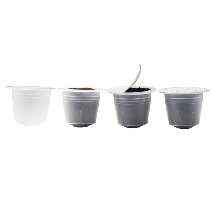 RECAPS 120pcs Empty Disposable Capsule Compatbile Nespresso(Fillable Tea or Coffee) +120pcs Lids (Self Adhesive... N3