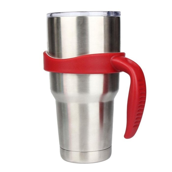Morecome New 30 Oz Stainless Steel Insulated Tumbler Mug Handle (Purple) N6