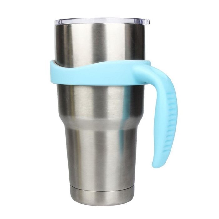 Morecome New 30 Oz Stainless Steel Insulated Tumbler Mug Handle (Purple) N8