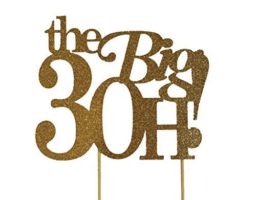 All About Details Gold The Big 3OH! Cake Topper N3