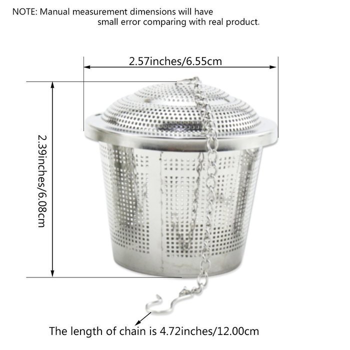 Tea Mesh 304 Stainless Steel Herbal Ball Infuser Tea Strainer Middle Size -All U Need