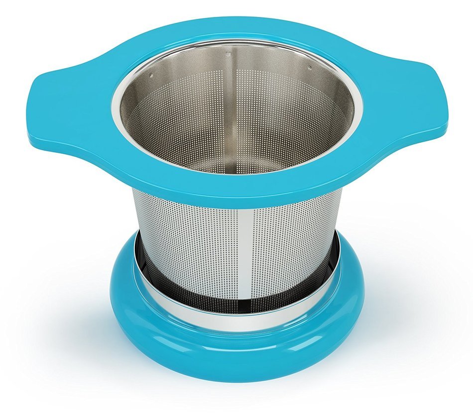 MyTea Infuser ~ Ultra Fine Loose Leaf Tea Infuser with Lid ~ Large Capacity Stainless Steel Tea Strainer Basket... N17