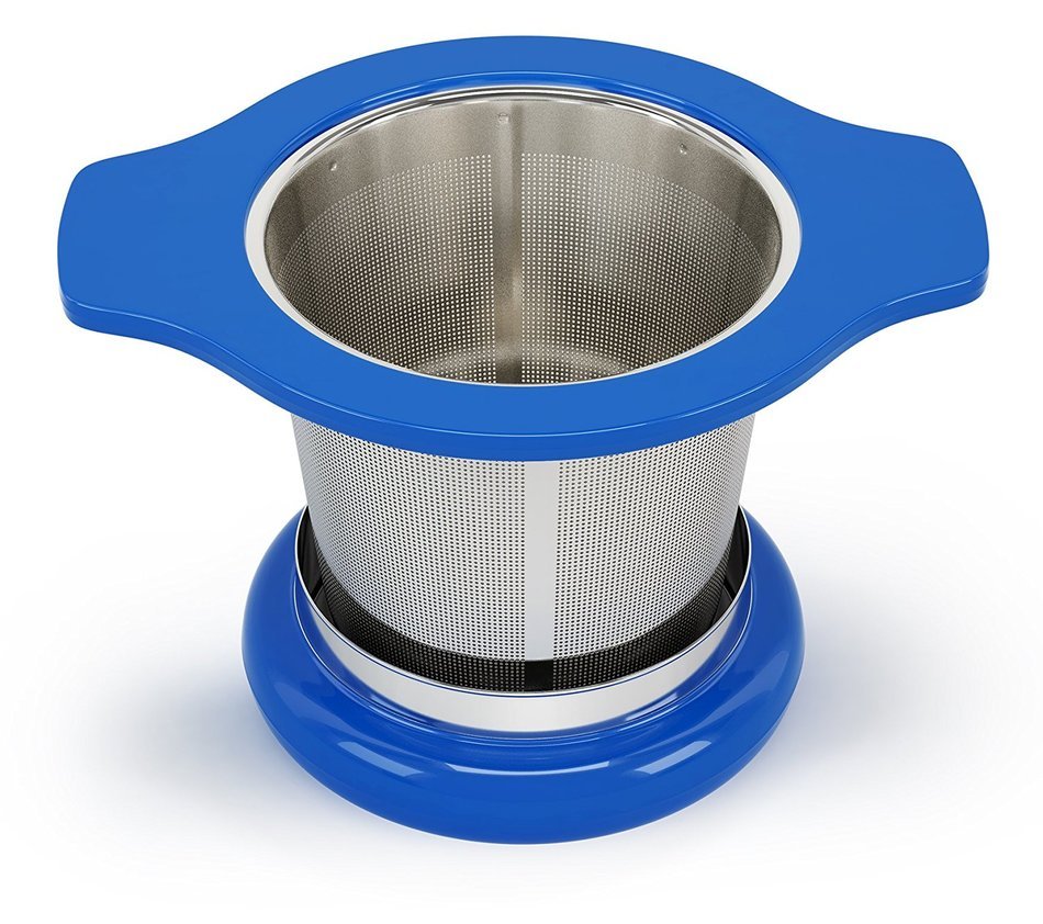 MyTea Infuser ~ Ultra Fine Loose Leaf Tea Infuser with Lid ~ Large Capacity Stainless Steel Tea Strainer Basket... N19