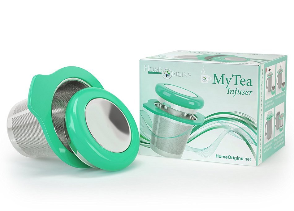 MyTea Infuser ~ Ultra Fine Loose Leaf Tea Infuser with Lid ~ Large Capacity Stainless Steel Tea Strainer Basket... N22