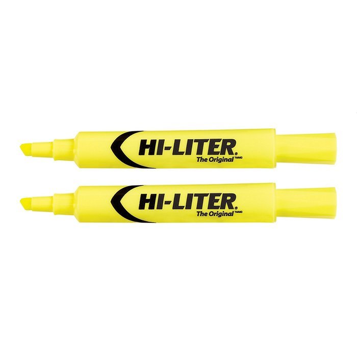 HI-LITER Desk Style, Blue, Box of 12 (24016) N18