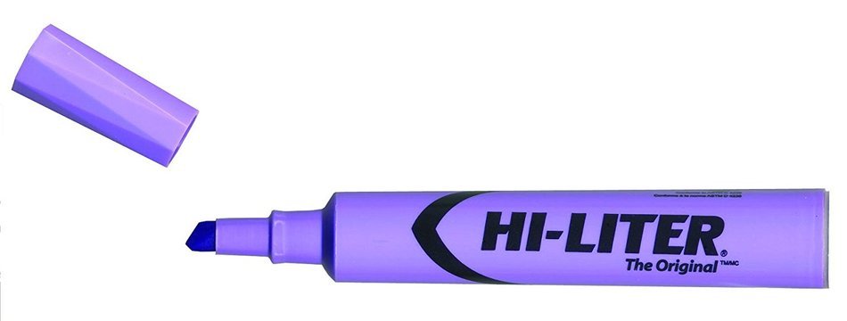 HI-LITER Desk Style, Blue, Box of 12 (24016) N20