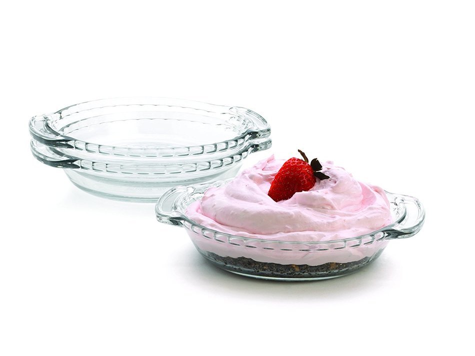 Anchor Hocking Ceramic Pie Plates 9-Inch, Purple N7