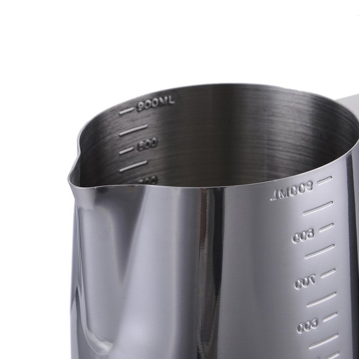 Samber 900 ML Steaming Pitcher Stainless Steel Milk Coffee Latte Frothing Garland Cup (with Volume Markings) N8