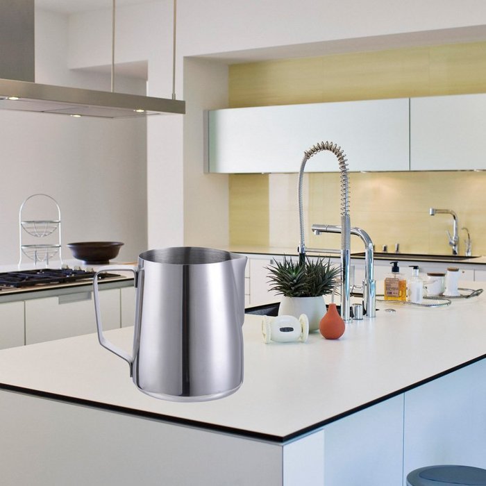 Samber 900 ML Steaming Pitcher Stainless Steel Milk Coffee Latte Frothing Garland Cup (with Volume Markings) N14