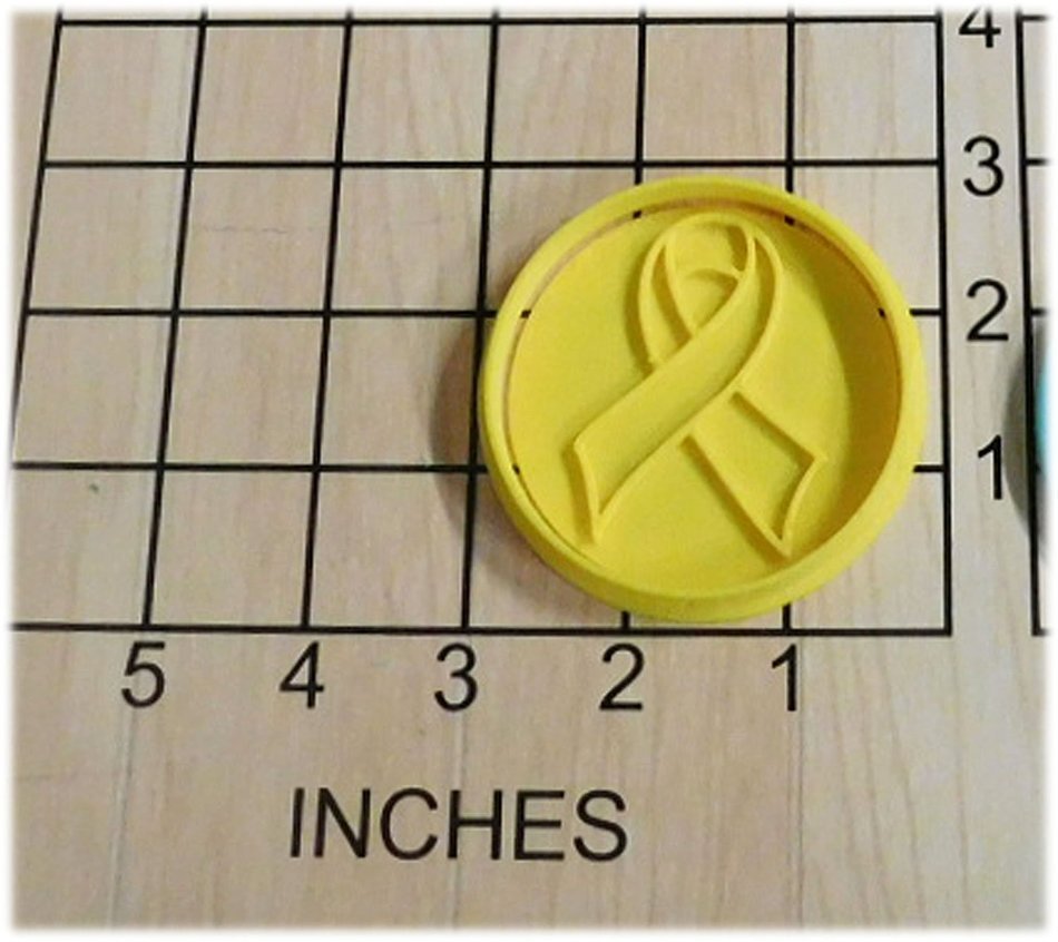 Awareness Ribbon Shape Fondant Cookie Cutter and Stamp #1070