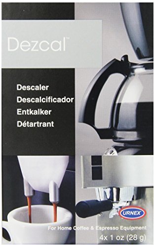 Urnex Dezcal Home Activated Descaler, For Home Coffee & Espresso Equipt., 4 - 1 oz Packets (Pack of 5 (4 x 1-oz... N7