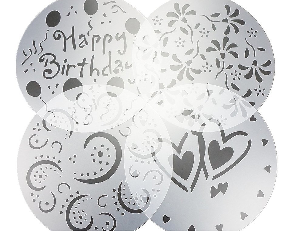 Bilipala 8Inch Cake Stencils Spray Mould Fondant Decorating Sugarcraft Mold N2