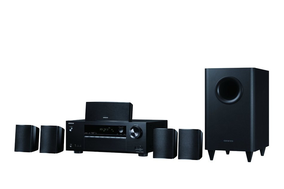 Onkyo immersive Surround Sound 5.1-Channel Home Theater Speaker System, Black (HT-S3800) N3