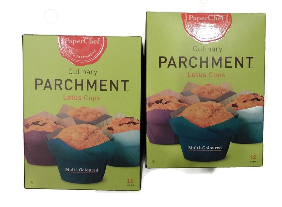 (2 Pack) Standard Lotus Baking Cups (multicolored), 24 Pieces (12-ct/Box) N2