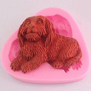 Y&XL&H Dog Fondant Cake Chocolate Silicone Mold Cake Decoration Tools,L6.8cmW6cmH1.4cm N3