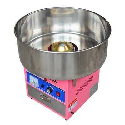 Promote Production 20" Commercial Delicious Food Cotton Floss Candy Sugar Cones Machine Maker Countertop Pink