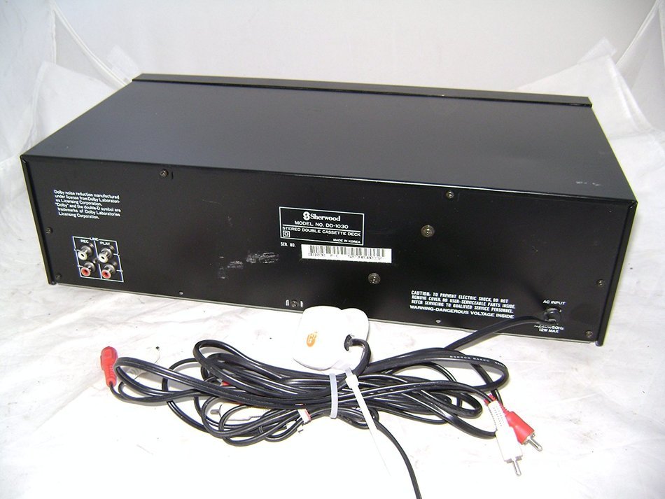Sherwood DD-1030 Stereo Double Cassette Deck with High-Speed Dubbing