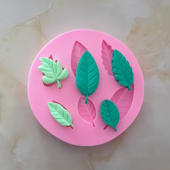 Leaves Pattern Silicone Sugar Jelly Baking Candy Fondant Craft Mold DIY Cake Decorating Mould N4