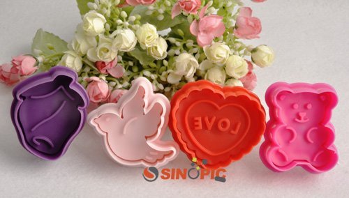 Cookie Cake Chocolate Plunger Cutters Set Fondant Decorating Molds Sugarcraft Gum Paste Icing Decoration DIY Tools... N10