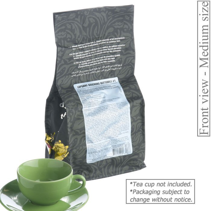 Metropolitan Tea 200 Count Pyramid Shaped Teabags, Lapsang Souchong Butterfly No. 1 N3