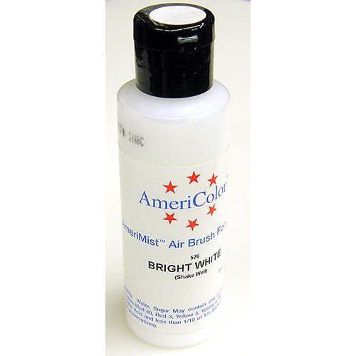Americolor Sheen Pearl Cake Decorating Color, 4.5-Ounce, Amerimist White