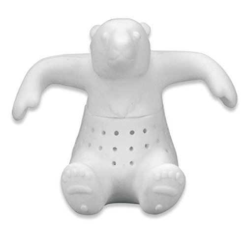 [ Silicon Animal tea strainer Polar Bear 1 pieces ] animal tea in the fuser / tea strainer / Animal Museum cafe N2