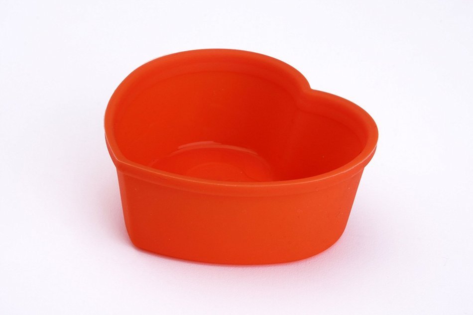 Heart Mold, 6 Pcs. Silicone Mold, Heart Shape Silicone Cupcake Mold N6