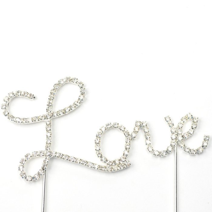 Cosmos &reg; Rhinestone Crystal Silver Number 50 Birthday 50th Anniversary Cake Topper N4