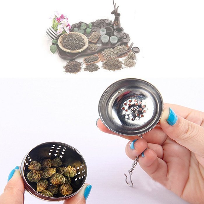 Estone&reg; Multi-function Stainless Steel Tea Leaf Spice Ball Strainer Infuser Hook Kitchen N6