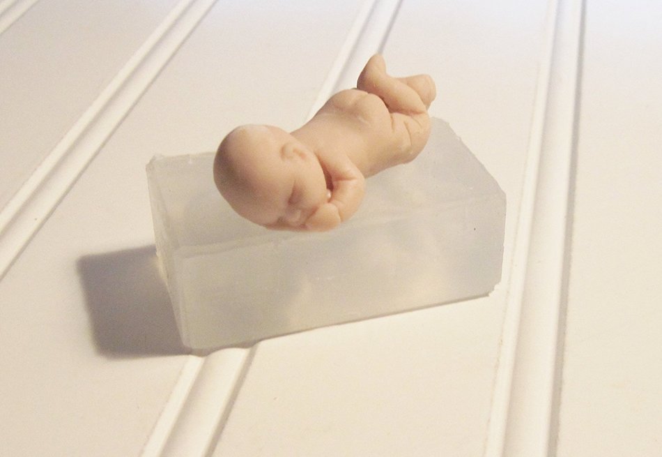 Silicone Mold Baby "Casey" Mold Handmade Supply 2 Inches N4