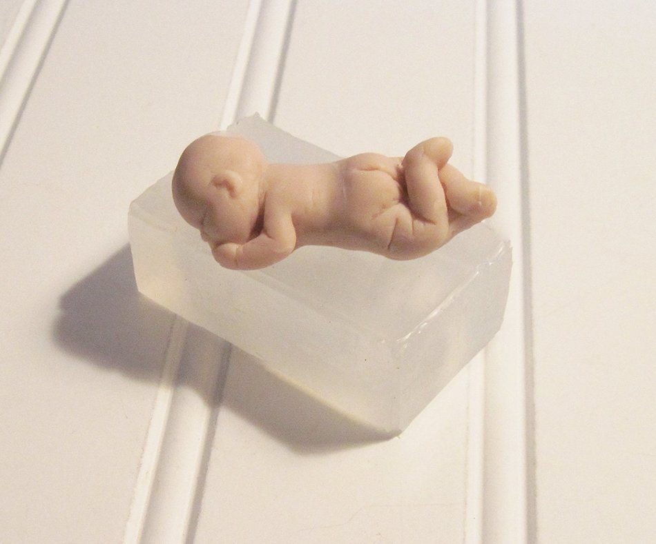 Silicone Mold Baby "Casey" Mold Handmade Supply 2 Inches N5