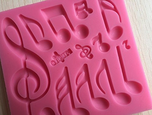 Anyana Music Note Silicone Fondant Mold Cake Decorating Pastry Gum Pastry Tool Kitchen Tool Sugar Paste Baking... N4