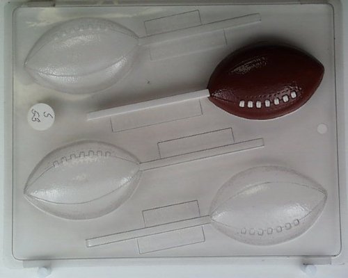 Medium-size footballs S053 Sports Chocolate Candy Mold
