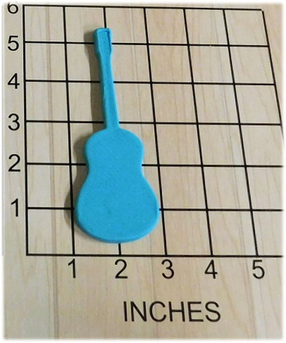 Guitar Shape Fondant Cookie Cutter #1033 N2