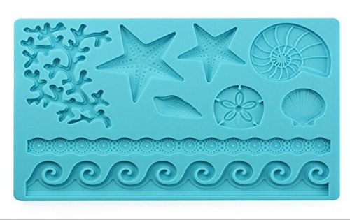 Anyana Sea Shell Shape Fondant Silicone Wedding Cake Mould Chocolate Decoration Tools N6