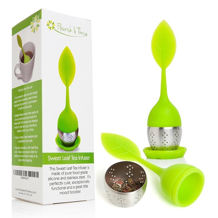 Flourish and Thrive Tea Infuser Strainer with Teaspoon N13