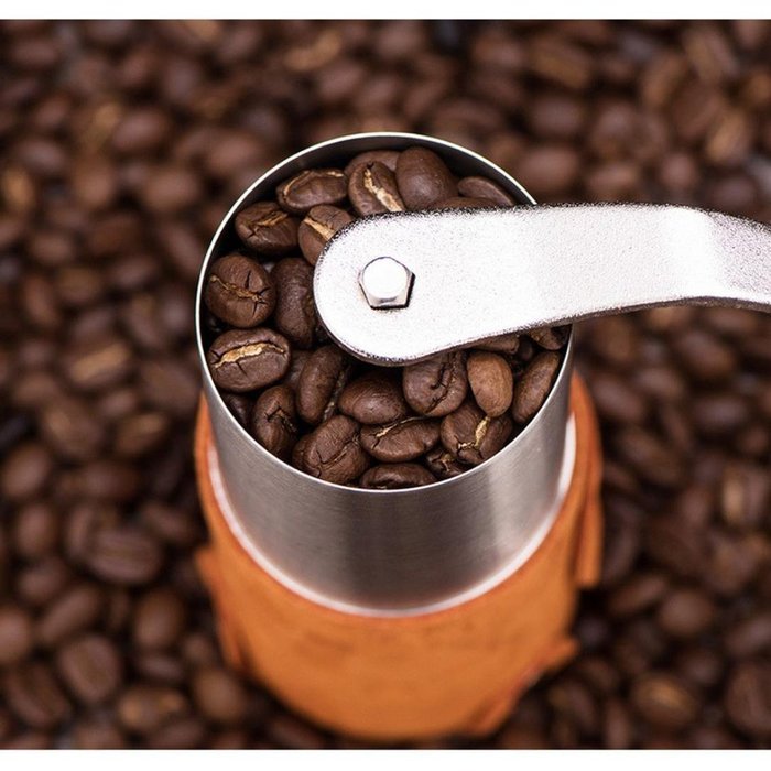 Putars Fresh Grid Home Maunal Coffee Grinder Stainless Steel,30g Capacity Belt Design Coffee Grinder Hand Operation... N5