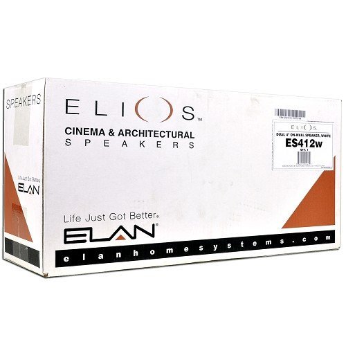 Elan Elios EuroStyle ES412W Dual 4" Wall Mount Speaker (White) by ELAN