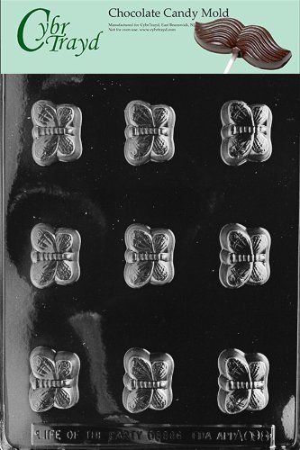 Cybrtrayd AO098 Butterfly All Occasions Chocolate Candy Mold
