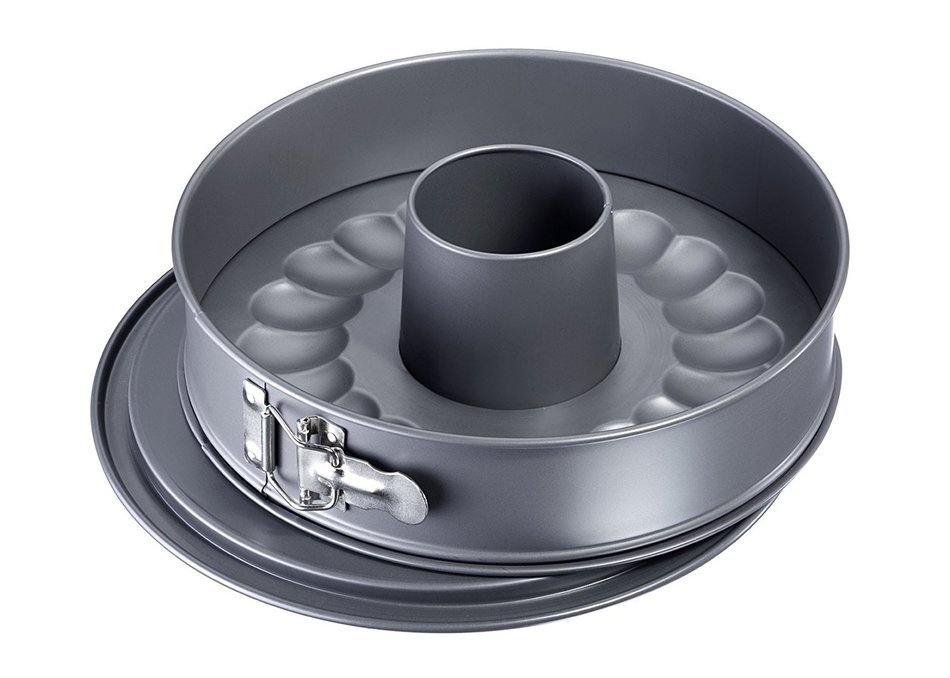 Westmark 33692260 Nonstick Springform Pan Set with Leak Proof 2 Bases, 11", Gray