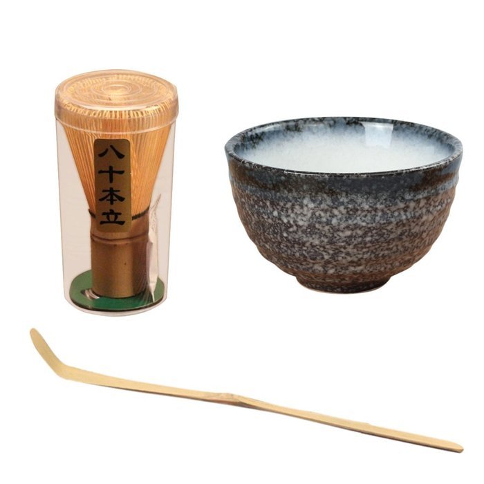 Tea Ceremony Matcha Bowl Green Tea Powder Ceramic Teaware Accessory 4 Patterns - Cherry Blossoms, 11.3x4.8x6.9cm N15