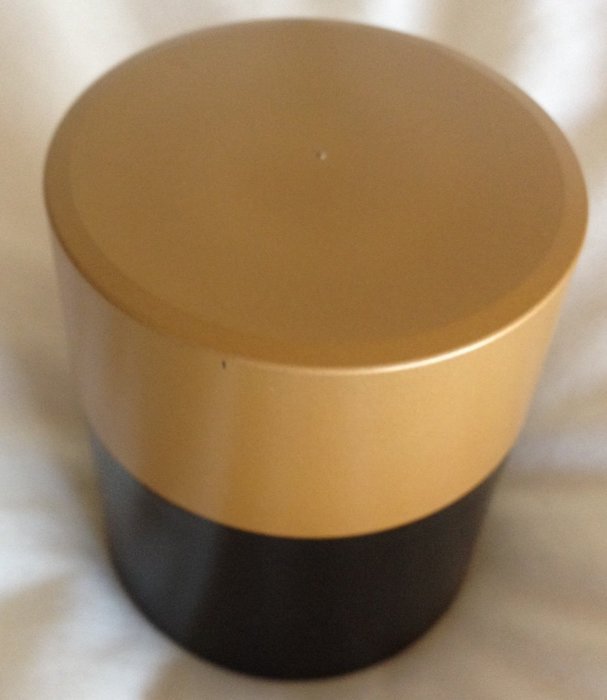 Japanese Tea Caddy with the Inner Lid(gold&times;black) N2
