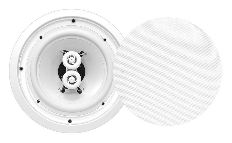 Pyle PWRC82 400W 8-Inch 400W 2 Way Indoor/Outdoor Waterproof Ceiling Speakers (4 Pack) N4
