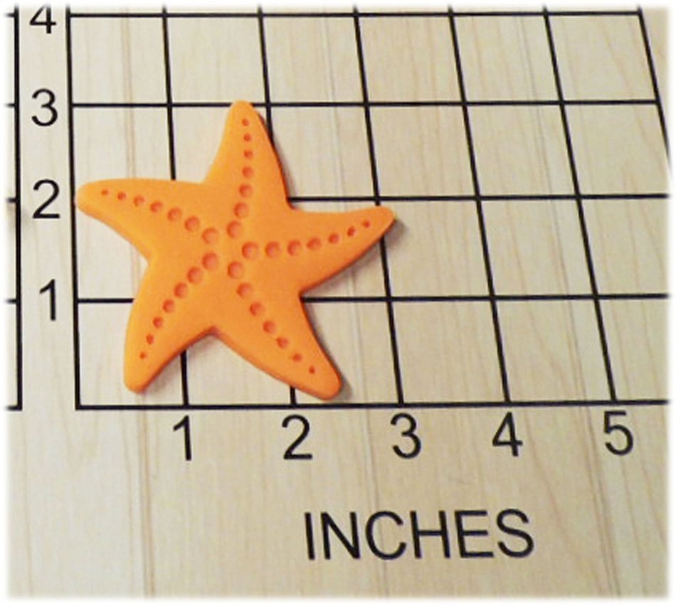 Star Fish Shaped Fondant Cookie Cutter and Stamp #1146 N2