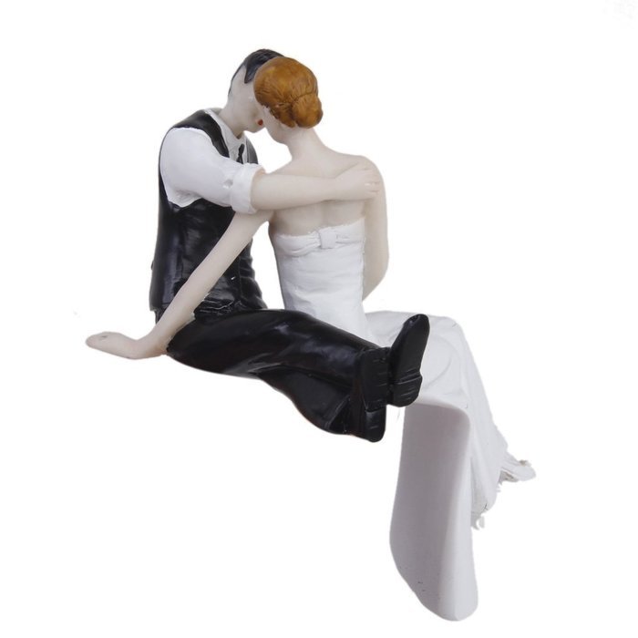 Romantic Look of Love Bride and Groom Wedding Cake Topper Cake Decoration Figurine Keepsake N7