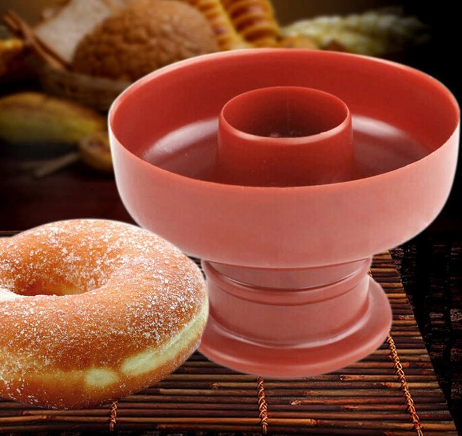 Lautechco® Plastic DIY Donut Maker Cutter Mold Fondant Cake Bread Desserts Bakery Mould Baking Tools Kitchen Accessories