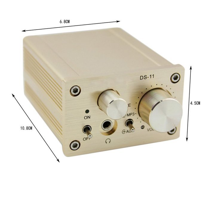 KEEPING Portable HiFi Headphone Amplifier Mini Stereo Power Pre-amplifier Digital Class A Headset Amp N6