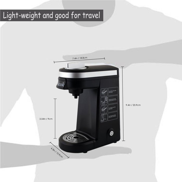 Aicok Single Serve K-cup Coffee Maker N2