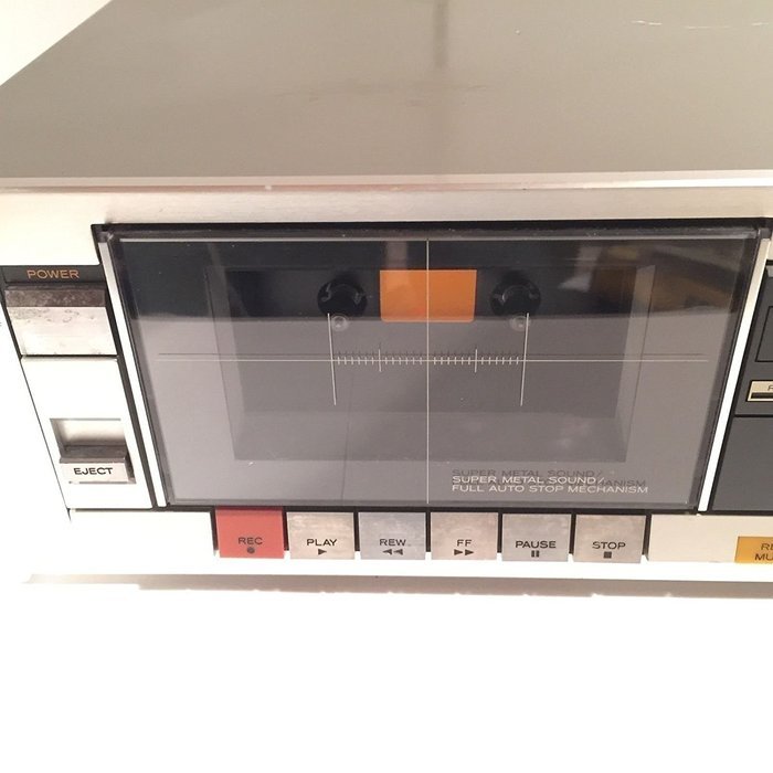 TEAC Cassette Deck Model V-44C Vintage Silver Face N6