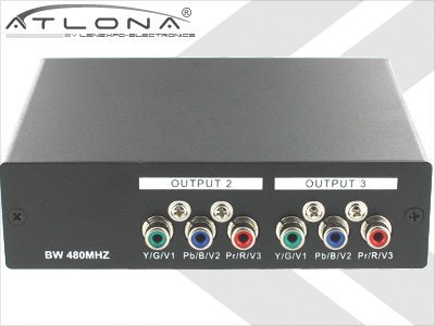 1x3 (1:3)&nbsp;Component&nbsp;Video&nbsp;+&nbsp;Analog/Digital Audio Distribution Amplifier Splitter AT-COMP-13AD